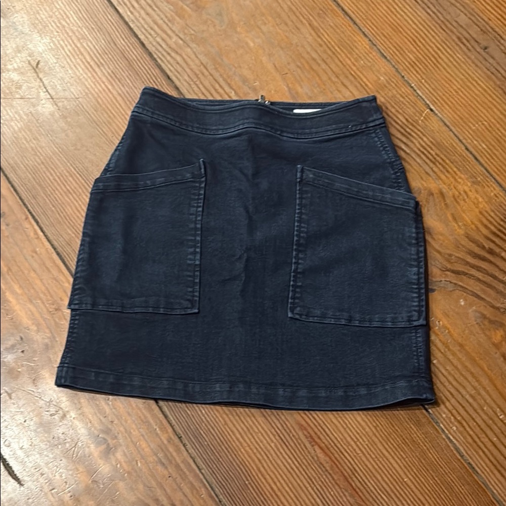 Denim Skirt in Dark Blue
